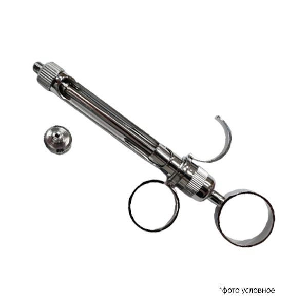 Изображение Держатель Сartridge П-786-40 / Шприц карпульный 2,5 кольца, с переходником Е, нескладной, 1 шт