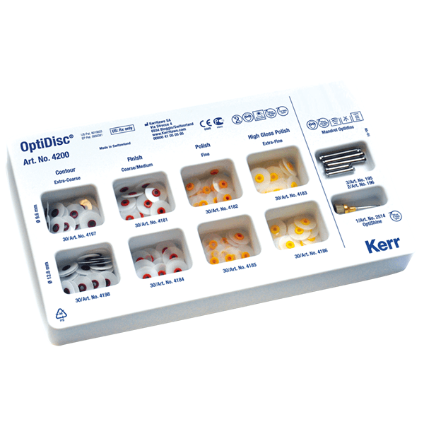 OptiDisc™ General Assorted Kit набор ассорти, диски для финишной обработки и полировки, 240шт.