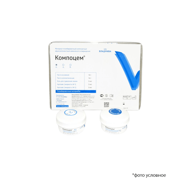 Компоцем паста 14г х 2шт, гель 5мл, адгезив 2штх5мл  А2