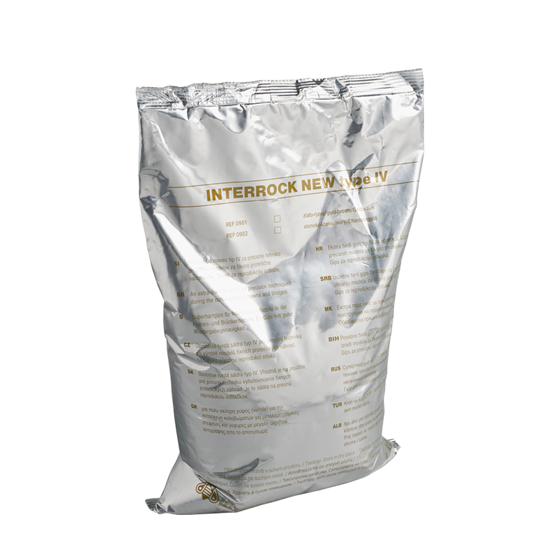 Изображение Interrock New | Интеррок нью, гипс 4 класса, серый , алу-пакет, 4 кг, 1шт