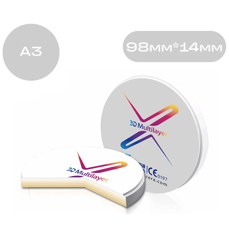 Изображение ИКСТЦЕРА / XTCERA диск циркониевый XW 98мм х 14мм 3D ML A3