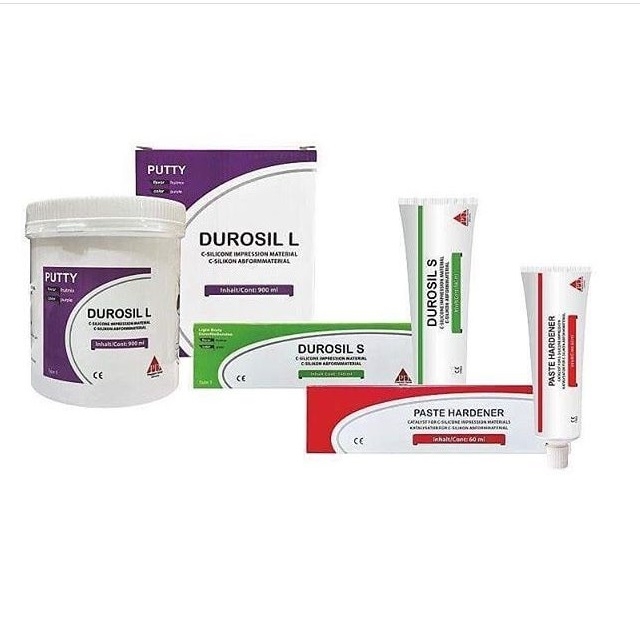 DUROSIL KIT-С Набор - база C-силикон Durosil L,  катализатор PAste Hardener, коррегирующий слой Durosil S, 900 мл + 60 мл + 140 мл