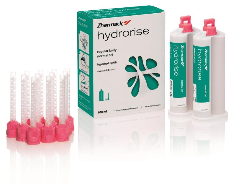 Hydrorise regular body normal set силикон средней вязкости, картридж, 2х50мл + 12 наконечников