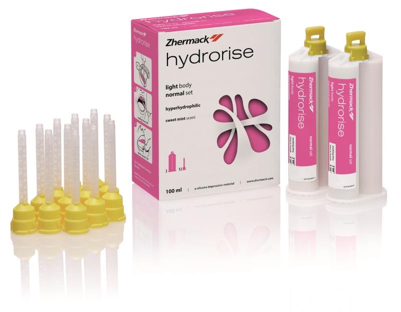 Hydrorise light body normal set А-силикон низкой вязкости для несъемных протезов, картридж, 2х50мл