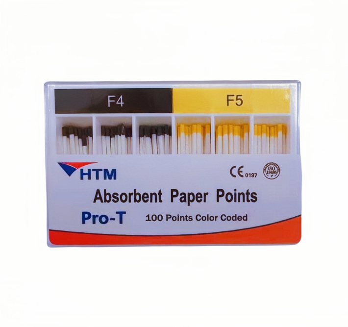 Изображение Штифты бумажные Pro-T, размер F4-F5, длина 28 мм, 100 шт. HTM Dent 6974922401792 1 из 1