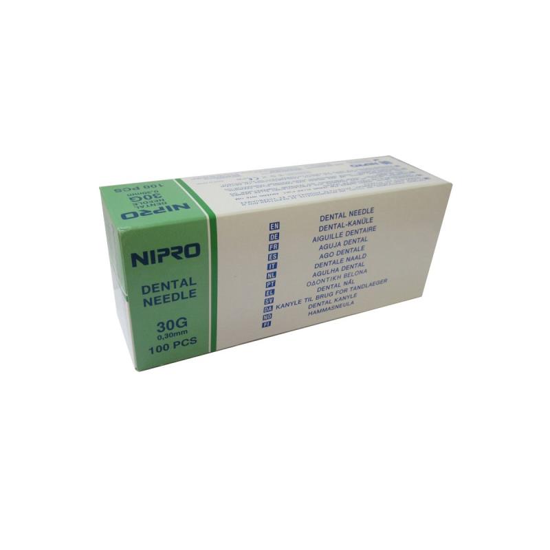 Изображение Иглы карпульные Nipro 30G 0,3мм х 25мм 1уп/100 шт евро, Япония 1 из 1